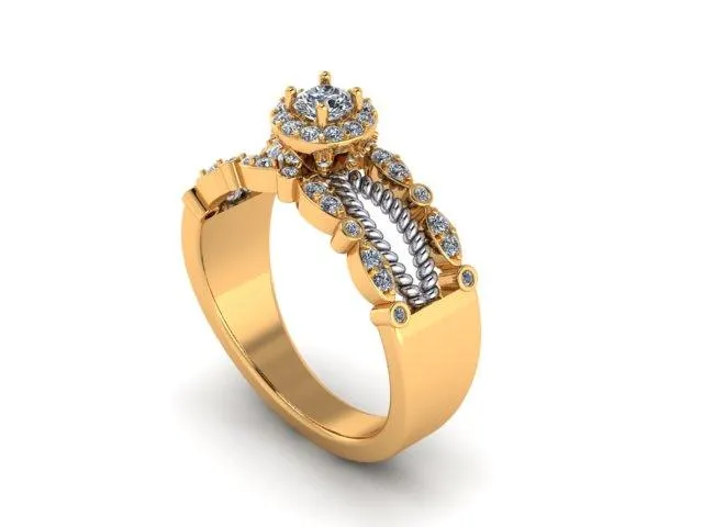 1.00 Ct.Tw. Diamond Engagement Ring