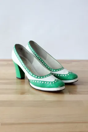 1960s Stark Spectator Heels 7 1/2