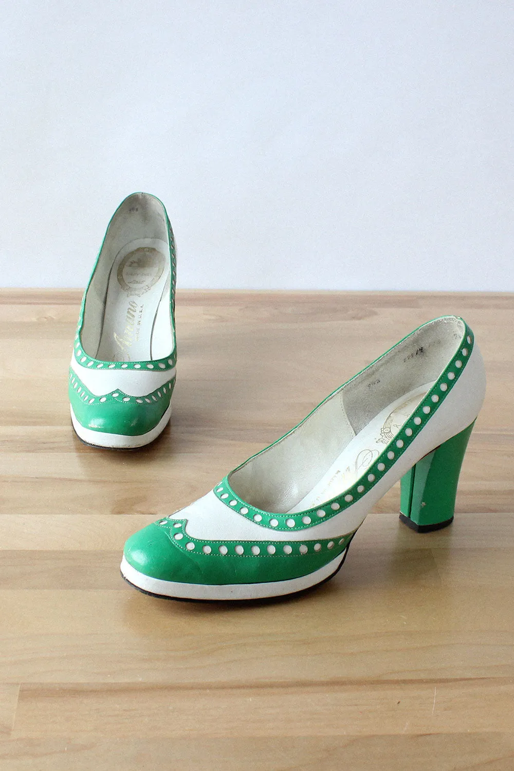 1960s Stark Spectator Heels 7 1/2