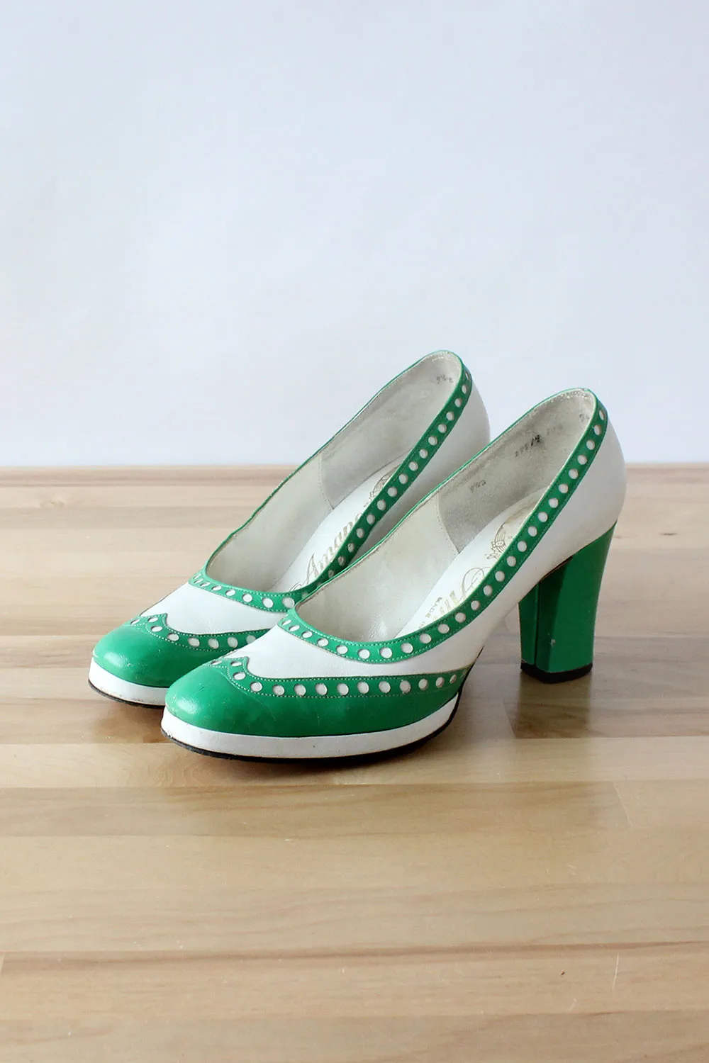 1960s Stark Spectator Heels 7 1/2