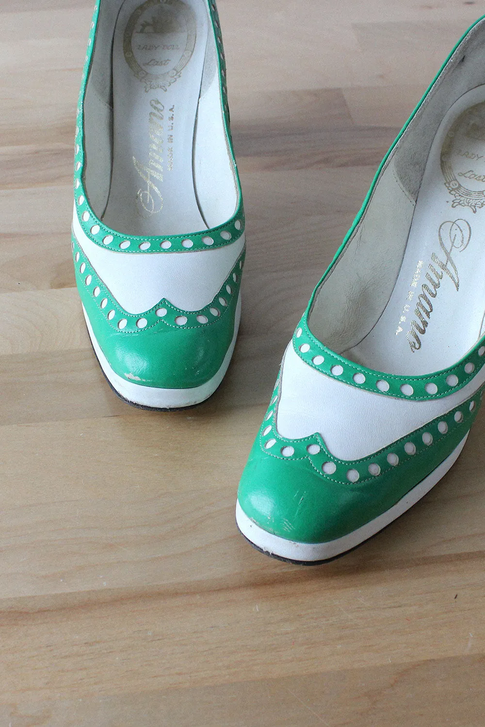 1960s Stark Spectator Heels 7 1/2