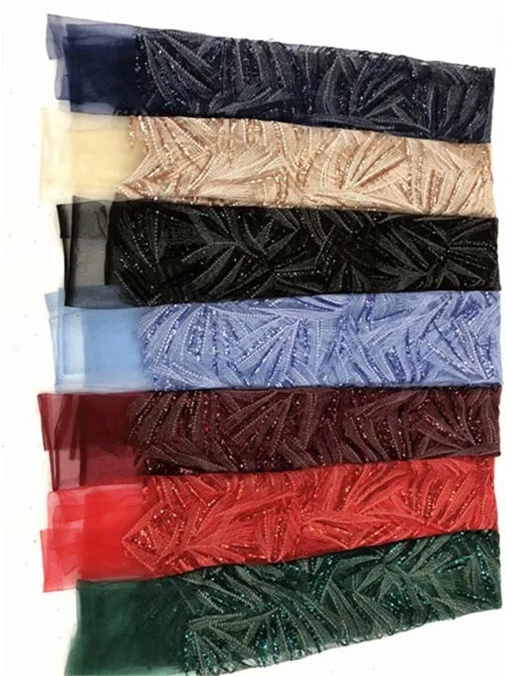 African Lace Fabric High Quality indian silk George lace fabric gold
