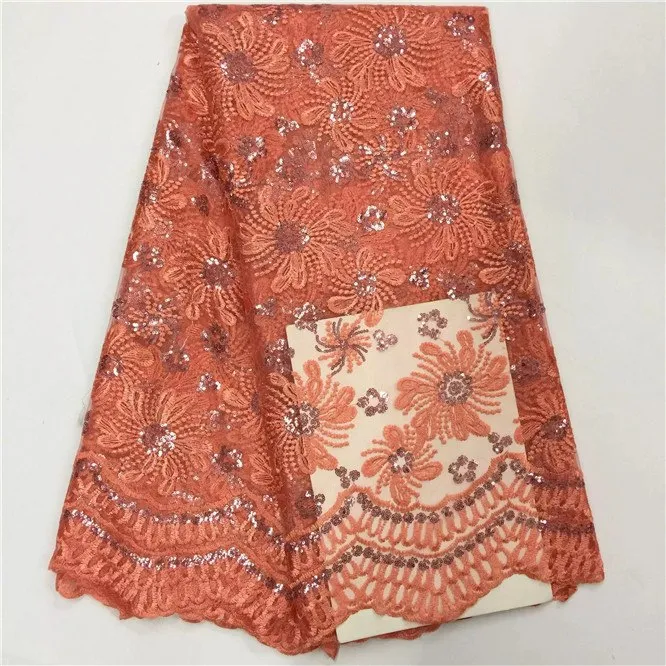 African Lace Fabric High Quality indian silk George lace fabric gold
