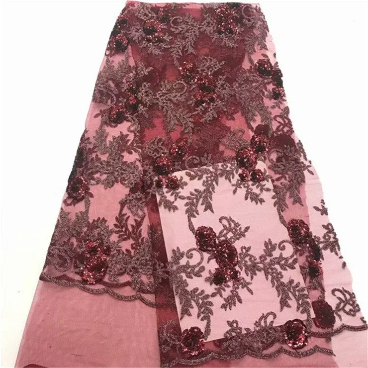 African Lace Fabric High Quality indian silk George lace fabric gold