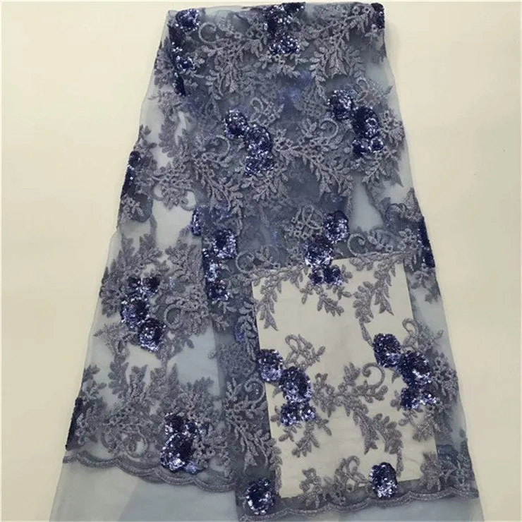 African Lace Fabric High Quality indian silk George lace fabric gold