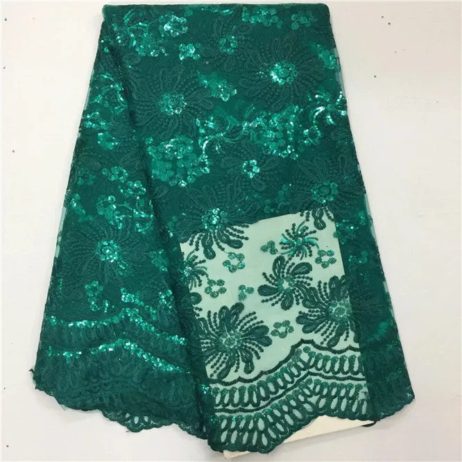 African Lace Fabric High Quality indian silk George lace fabric gold