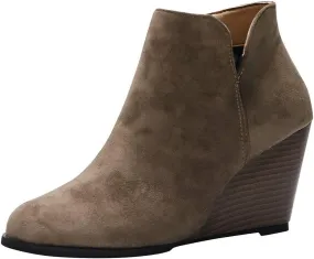 Ankle Booties for Women Low Heel,Rhinestone Ankle Booties Comfy Short Boots Chunky Block Western Shoes