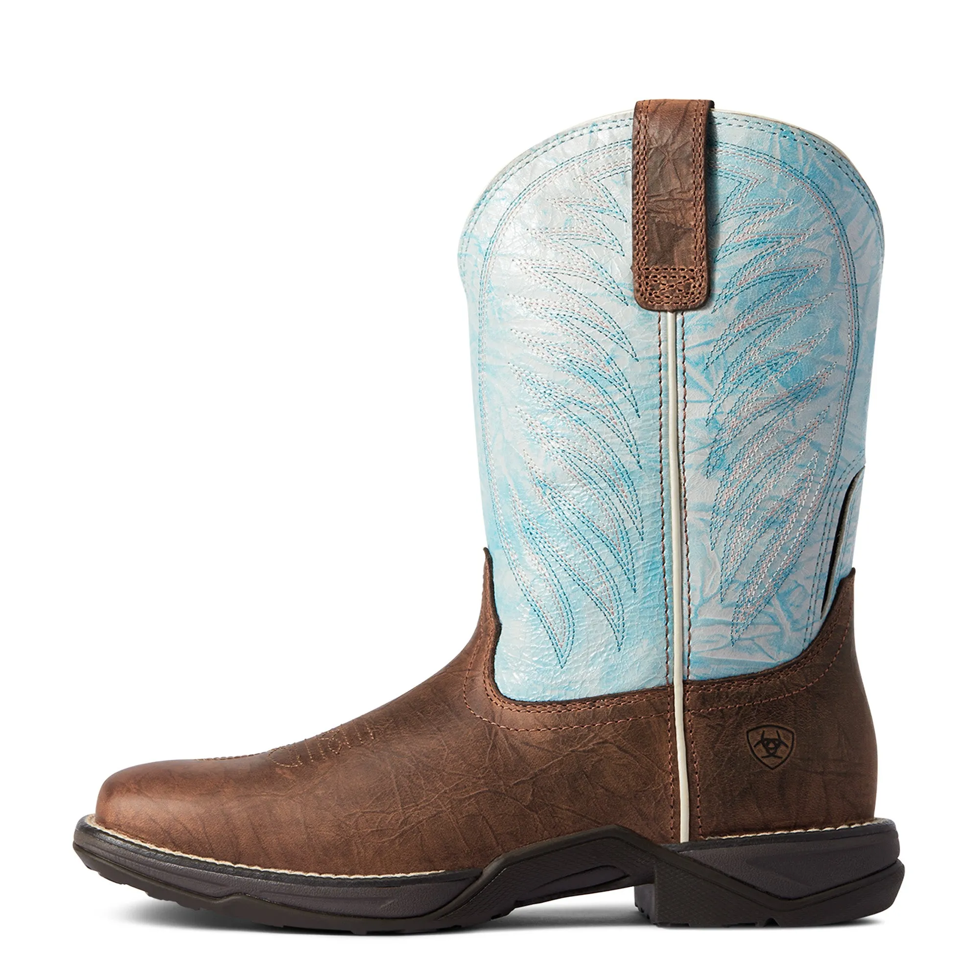 Ariat Ladies Anthem 2.0 Crackled Mahogany & Ombre Blue Boots 10038331