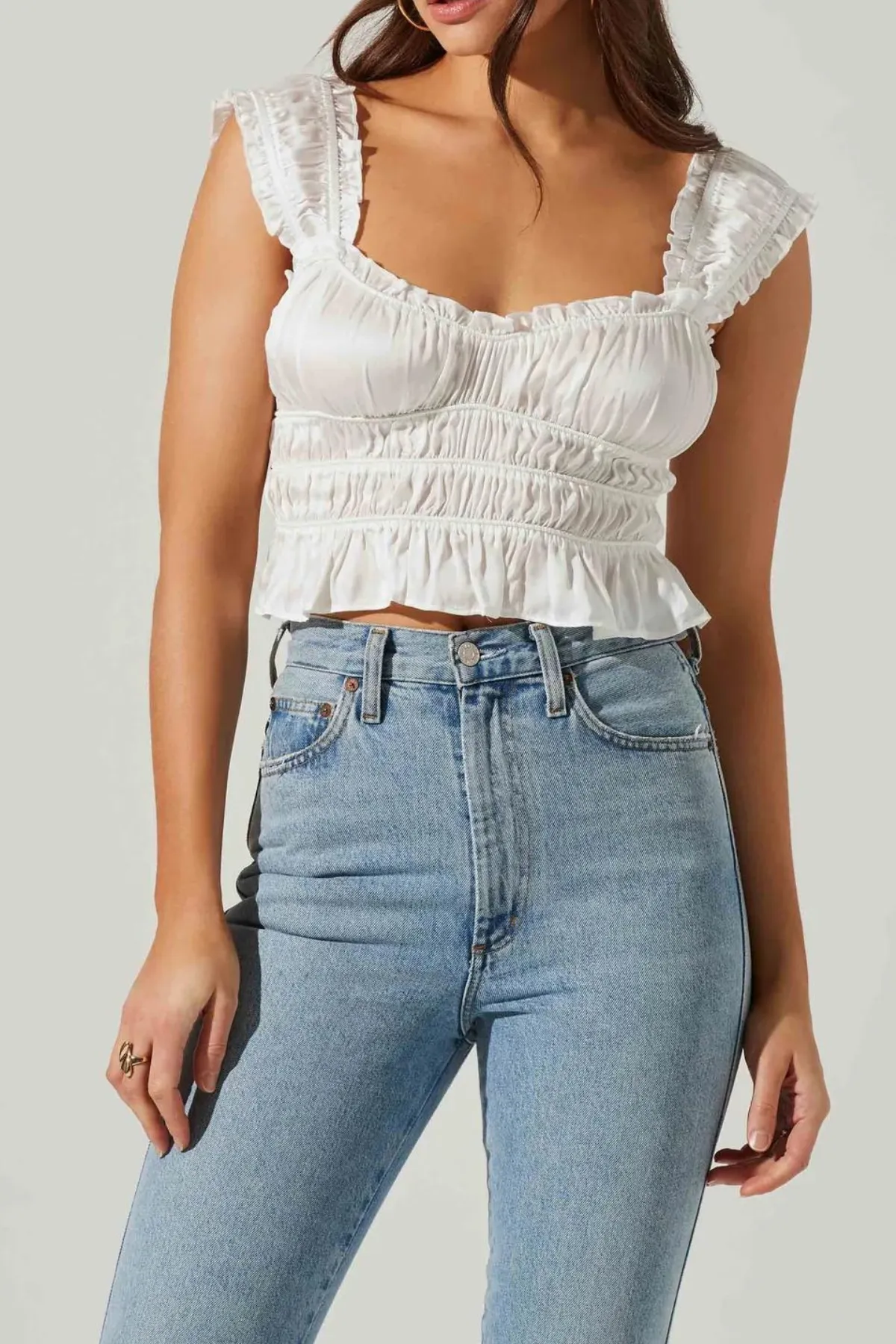 ASTR THE LABEL - ROSITA SMOCKED TOP