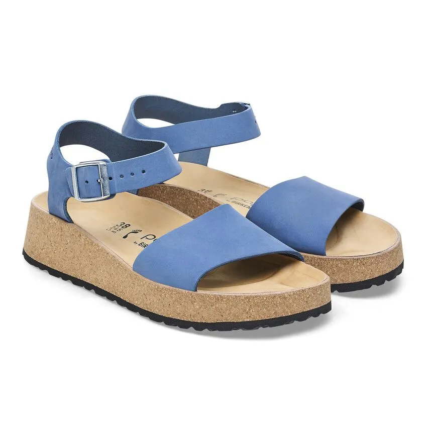 BIRKENSTOCK Women's Glenda Nubuck Leather (Elemental Blue)