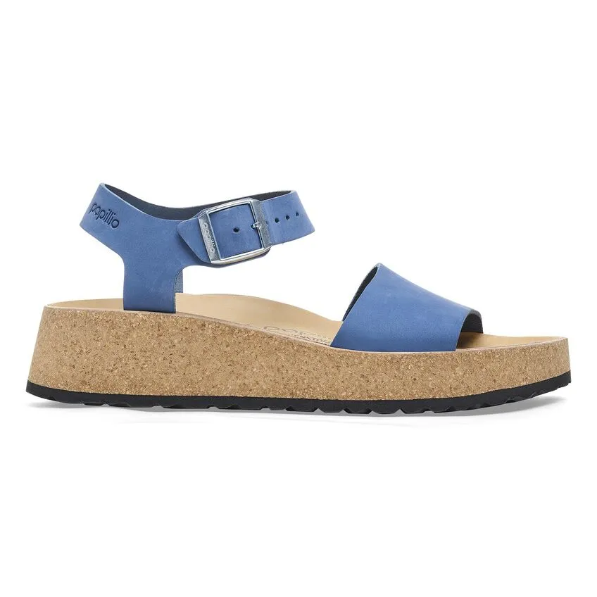BIRKENSTOCK Women's Glenda Nubuck Leather (Elemental Blue)