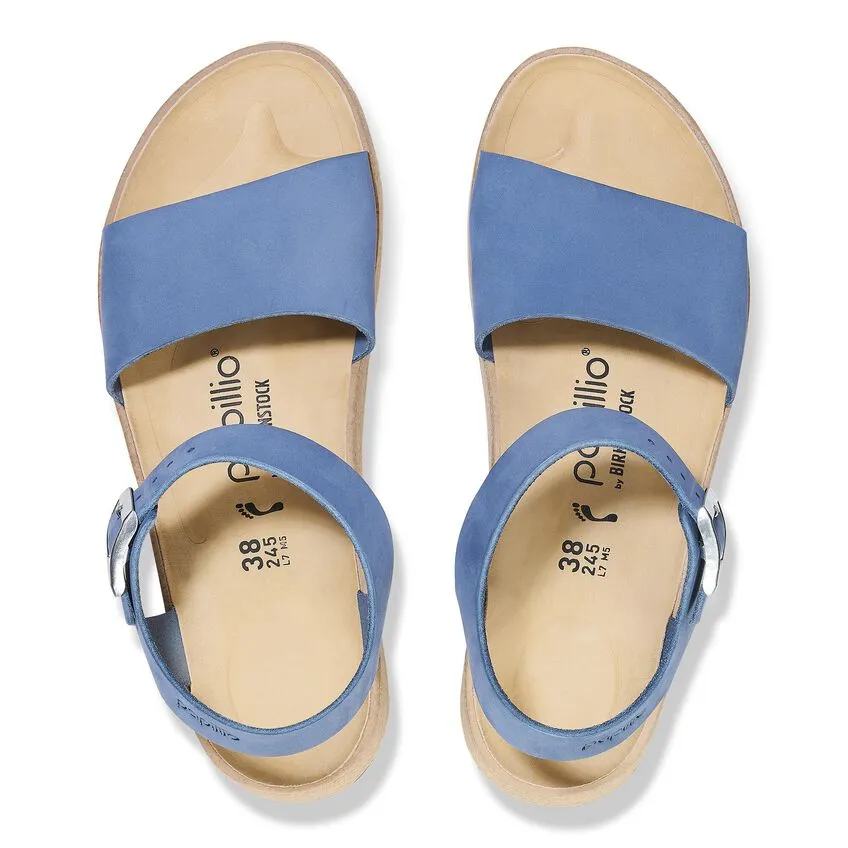BIRKENSTOCK Women's Glenda Nubuck Leather (Elemental Blue)