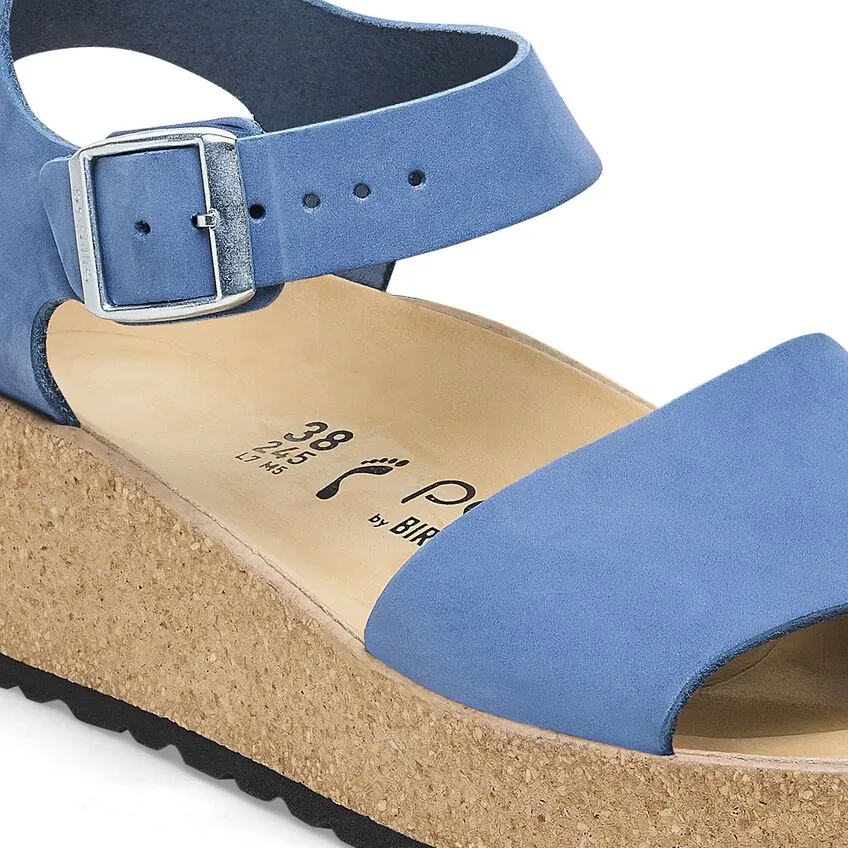 BIRKENSTOCK Women's Glenda Nubuck Leather (Elemental Blue)