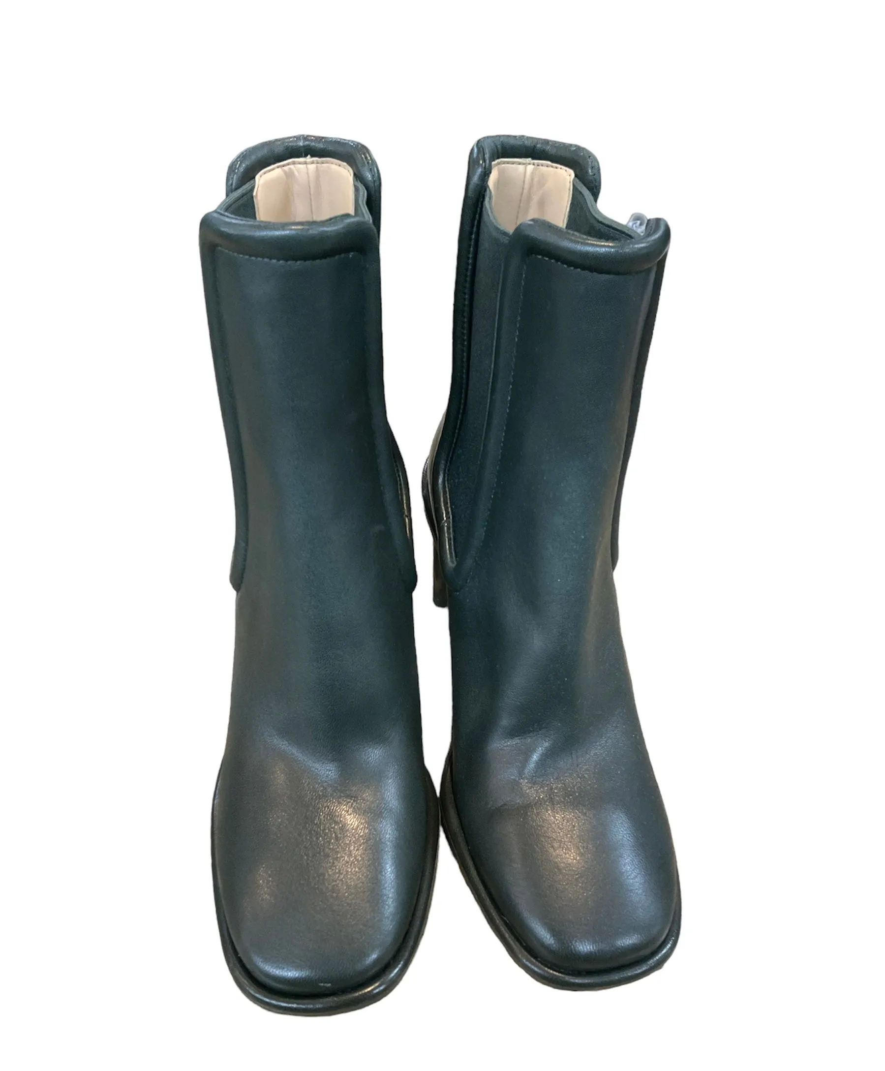 Boots Ankle Heels By Coach In Green, Size: 9