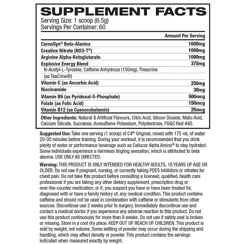 C4 - Cellucor (30 Serves)