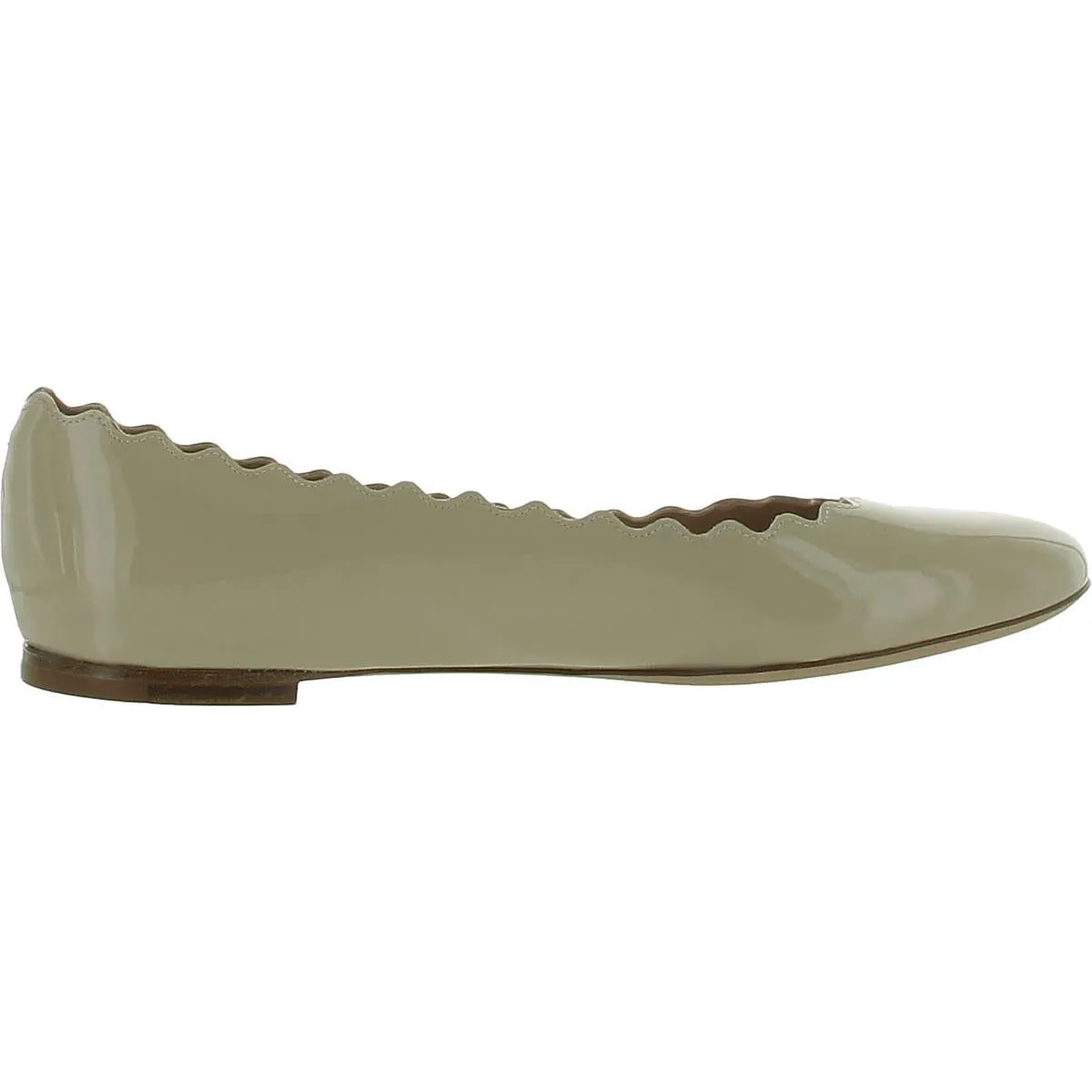 Chole Womens LAUREN Patent Leather Round toe Ballet Flats