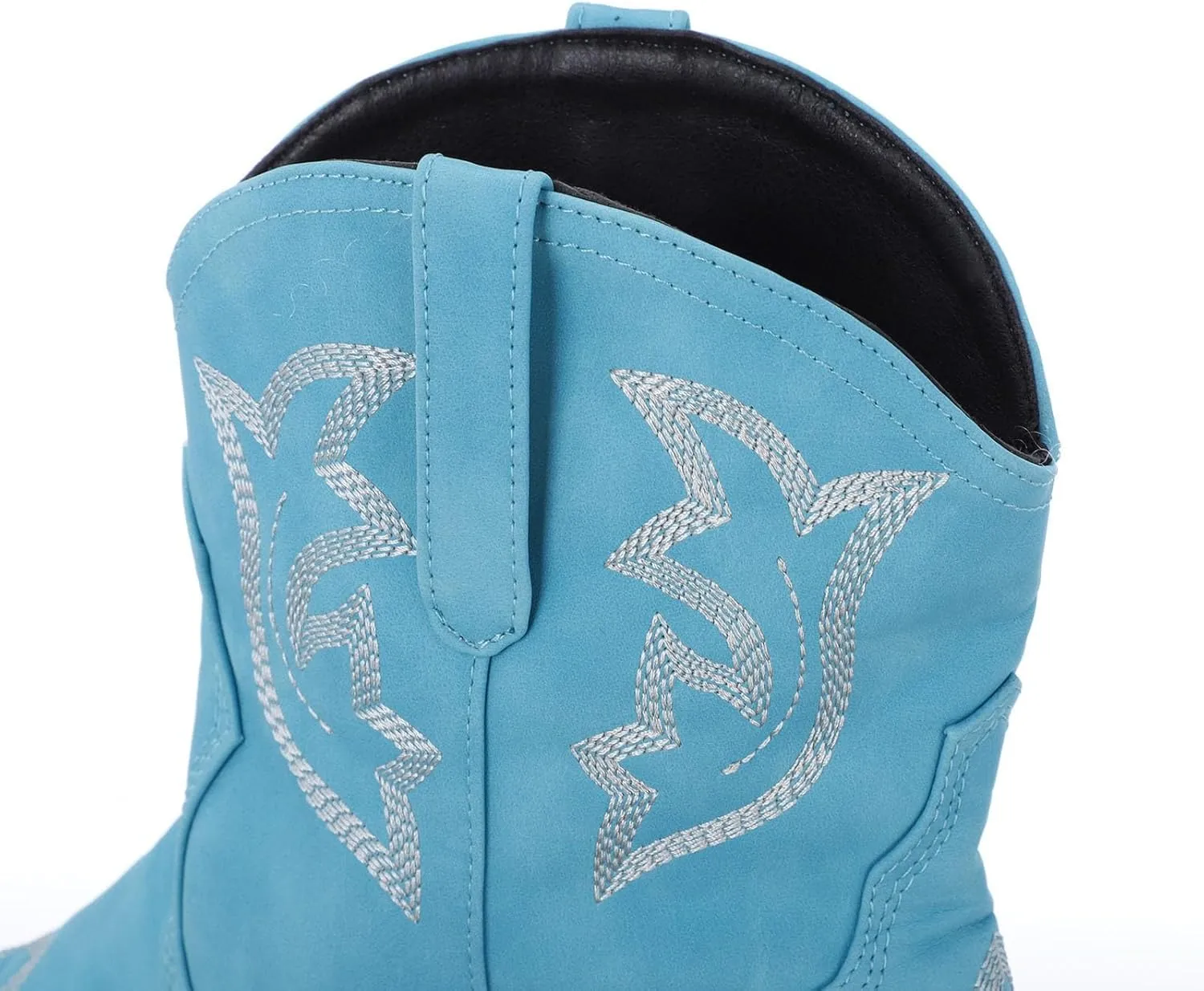 Cowboy Boots for Women Mid Calf Cowgirl Boots Western Chunky Heel Pointed Toe Low Heel Embroidered Cowboy Boots Women