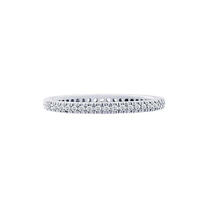 Four-prong 0.25 Carat Diamond Eternity Wedding Band