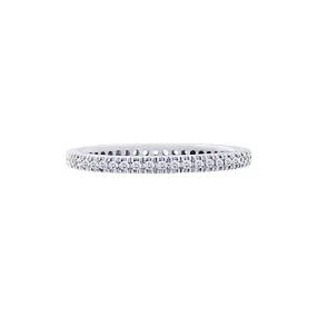 Four-prong 0.25 Carat Diamond Eternity Wedding Band