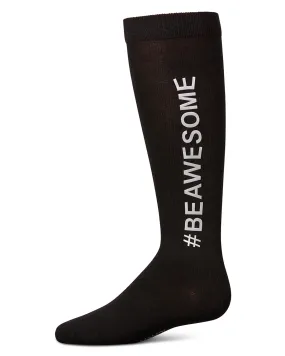 Girls' #BEAWESOME Knee High Socks