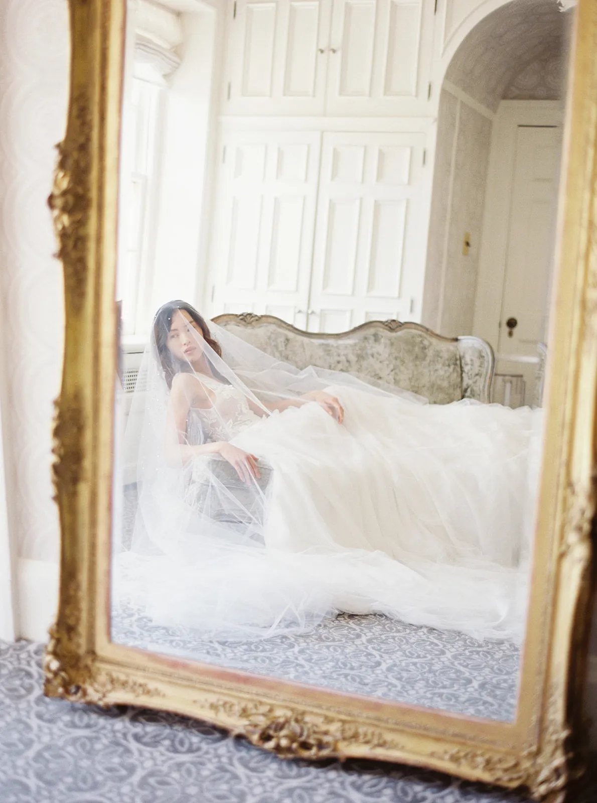 GLAMOUR | Cathedral Wedding Veil with Crystals