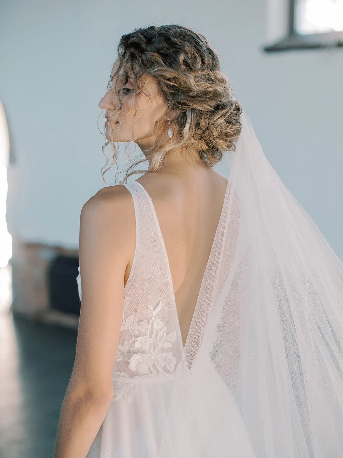 GRACE | Silk Blusher Veil