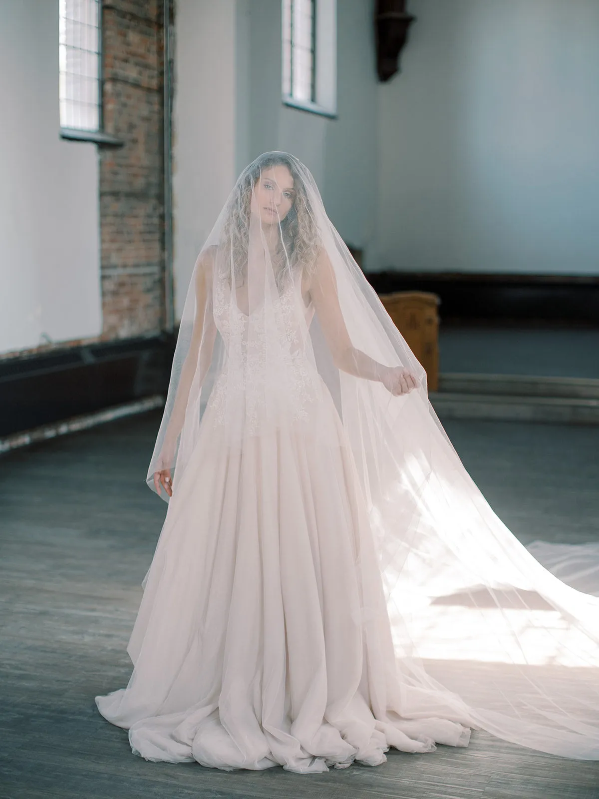 GRACE | Silk Blusher Veil