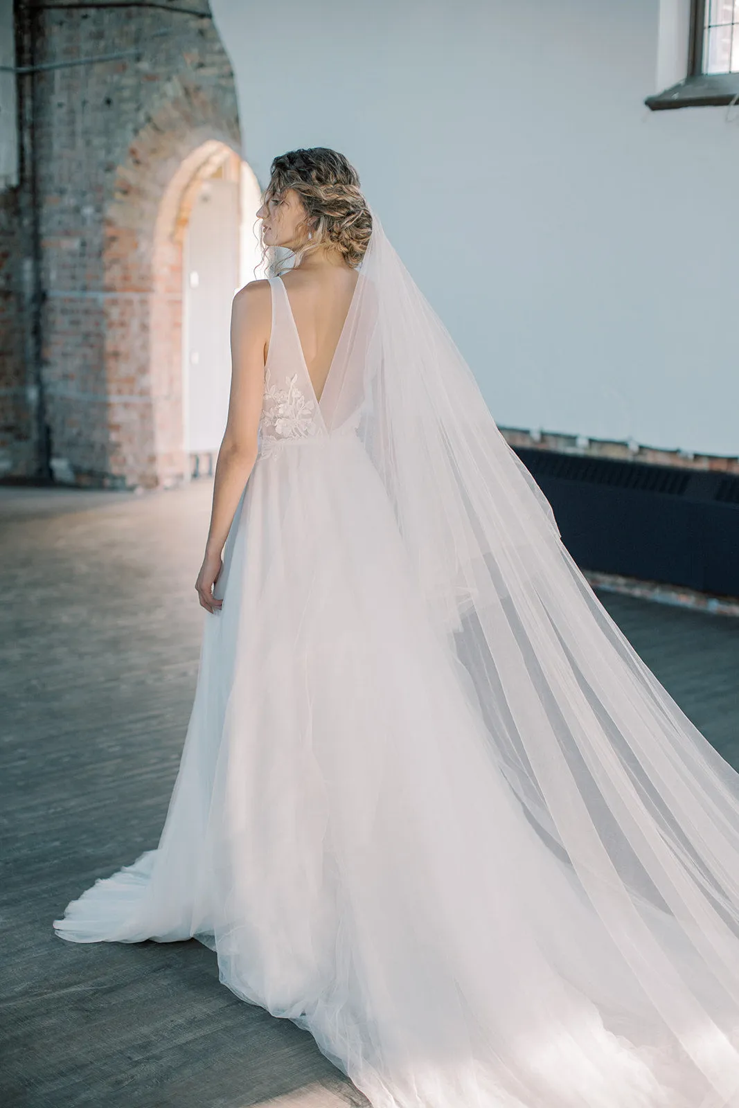 GRACE | Silk Blusher Veil