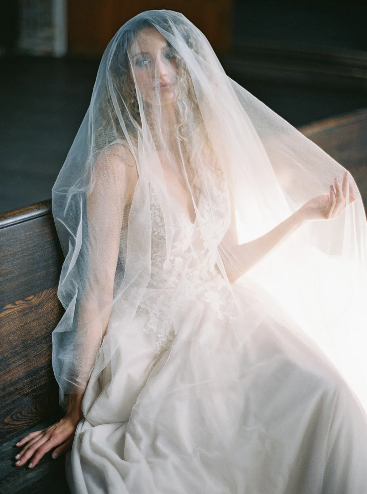 GRACE | Silk Blusher Veil
