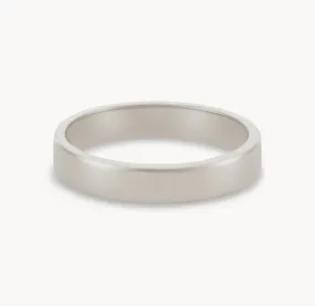infinity love band polished - 14k white gold