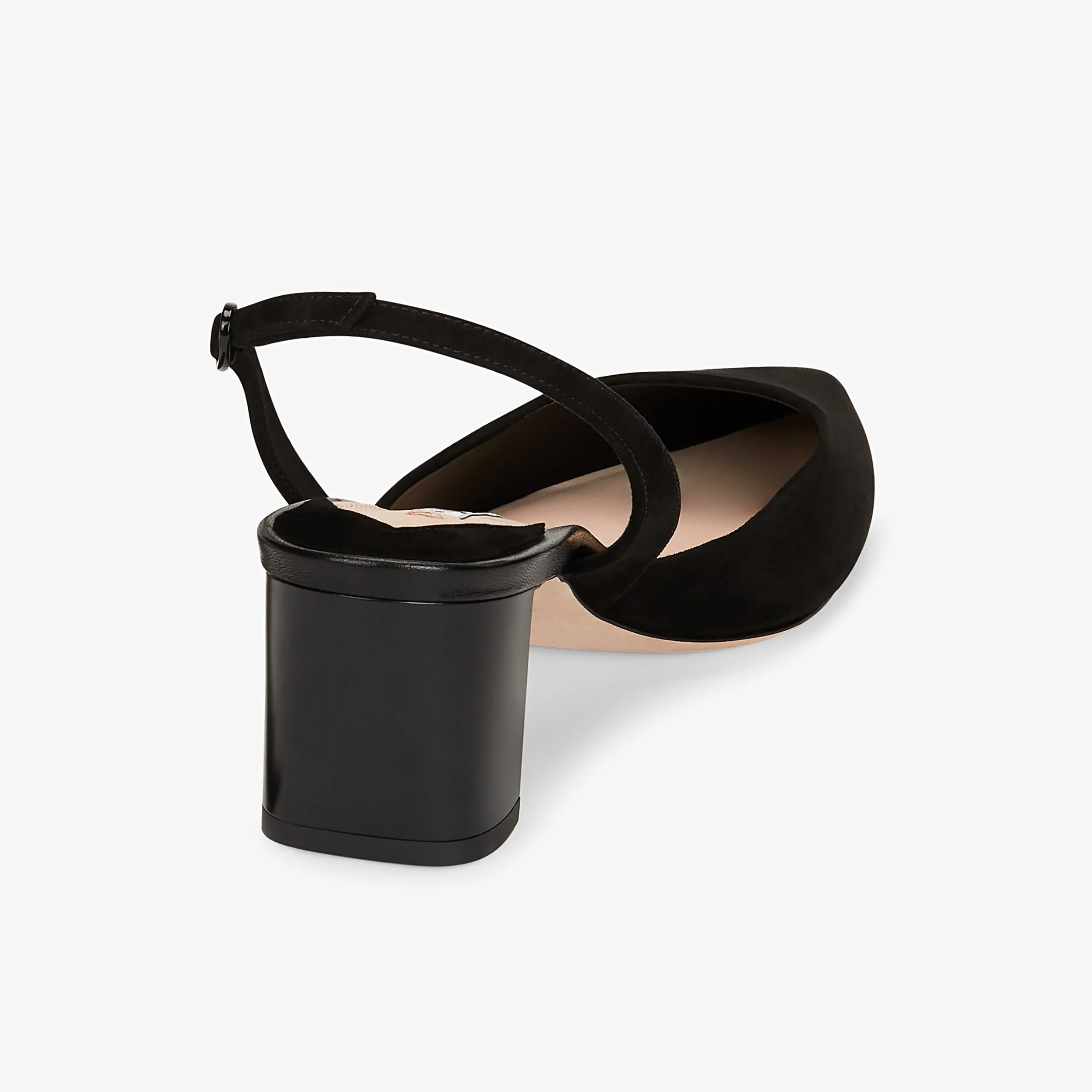 Irene Slingback - Suede :: Black