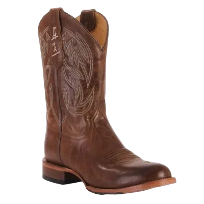 Justin Men's Pearsall Brown Round Toe Boots GR8006