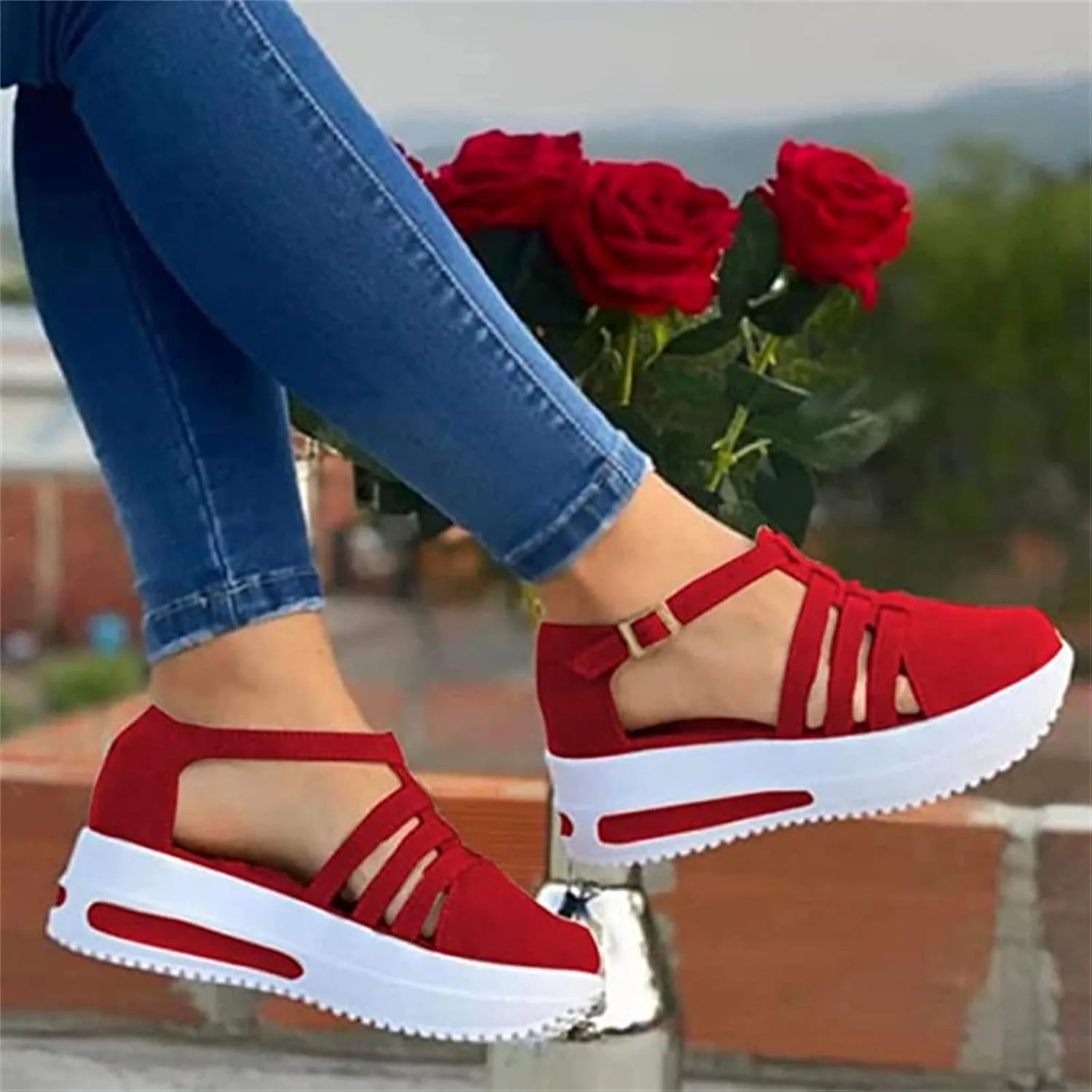 Ladmiple Womens Shoes Dressy Casual Comfortable Orthopedic Canvas Walking Shoes Slip On Fashion Sneakers Flats Loafers