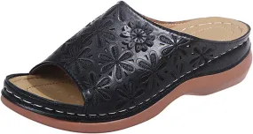 Lausiuoe Comfortable Orthopedic Sandals For Women Dressy Summer Casual Orthotic Flip Flops Slides Slippers With Arch Support