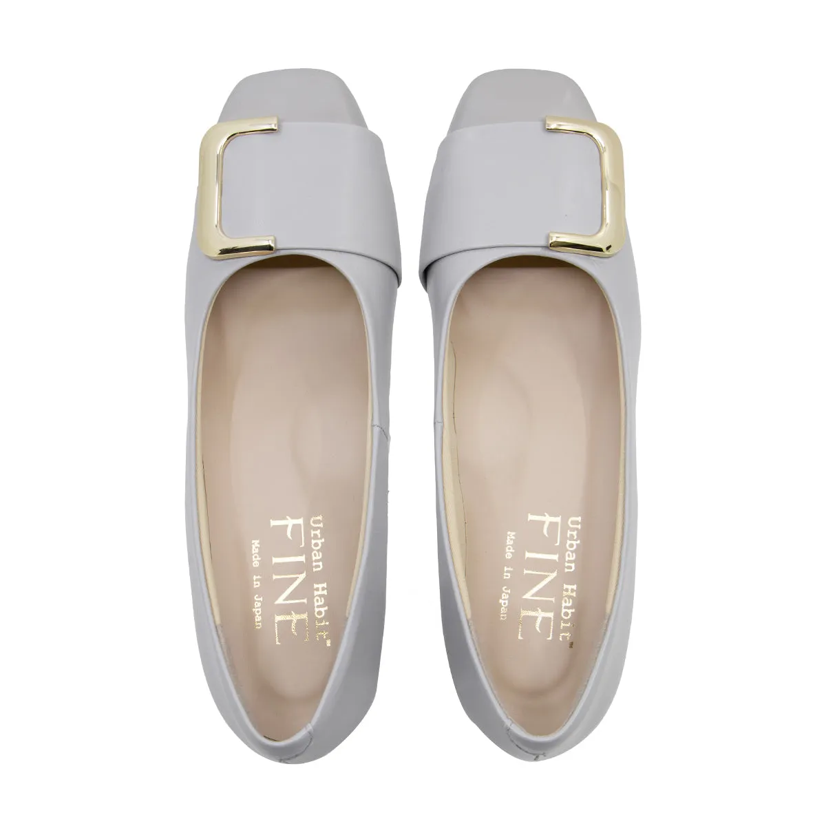 Meirin Light Grey The Balanced Heel Pumps
