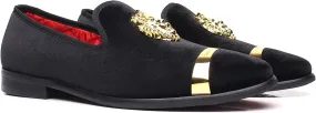 Men's Loafers Fashion Gold Buckle Wedding Party Shoes