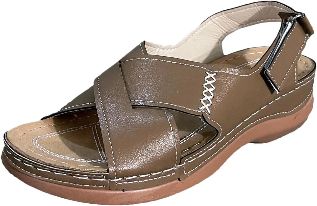 Orthopedic Sandals for Women-Platform Sandals Wedge Non Slip Flip Flops Comfortable Summer Dressy Comfortable Sandal with Arch Support 2025