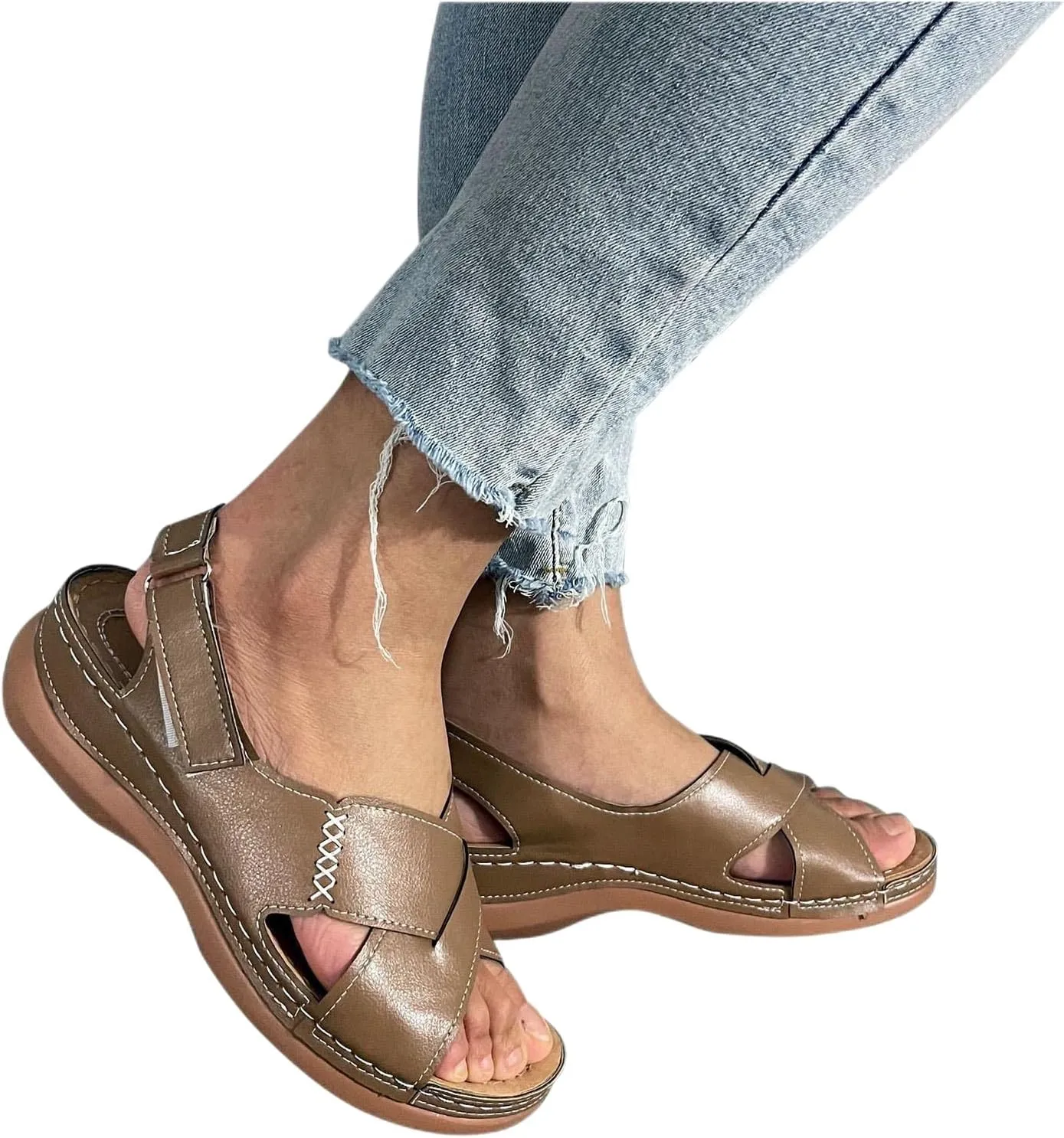 Orthopedic Sandals for Women-Platform Sandals Wedge Non Slip Flip Flops Comfortable Summer Dressy Comfortable Sandal with Arch Support 2025
