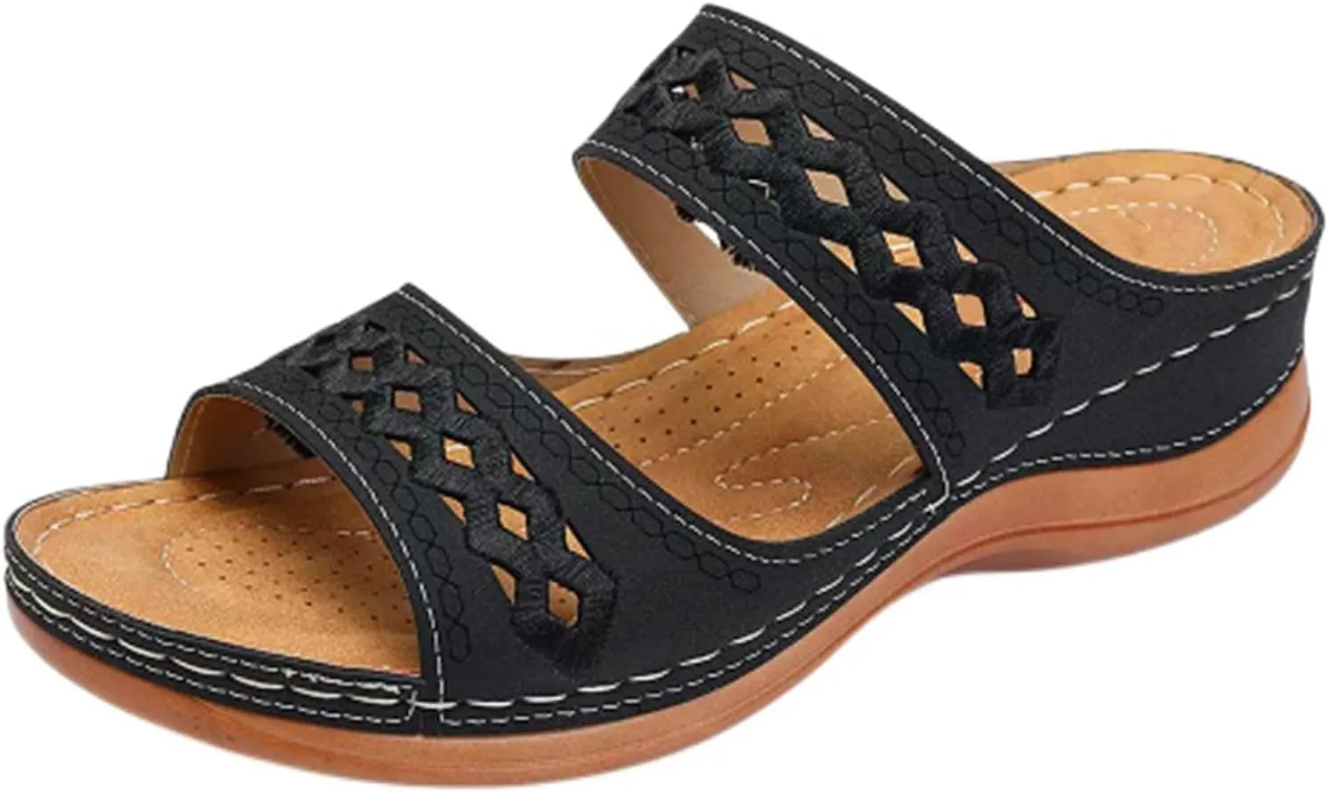 Orthopedic Wedge Sandals for Women Slippers with Arch Support Sandals Summer Flat Open Toe Platform Sandal 2025