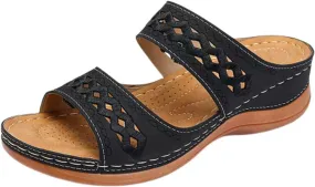 Orthopedic Wedge Sandals for Women Slippers with Arch Support Sandals Summer Flat Open Toe Platform Sandal 2025