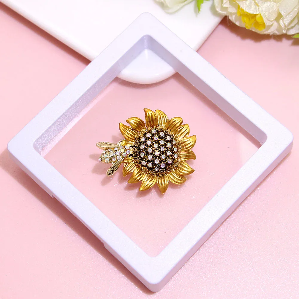 Retro Ballet Brooch Women's Pearl Silk Scarf Buckle