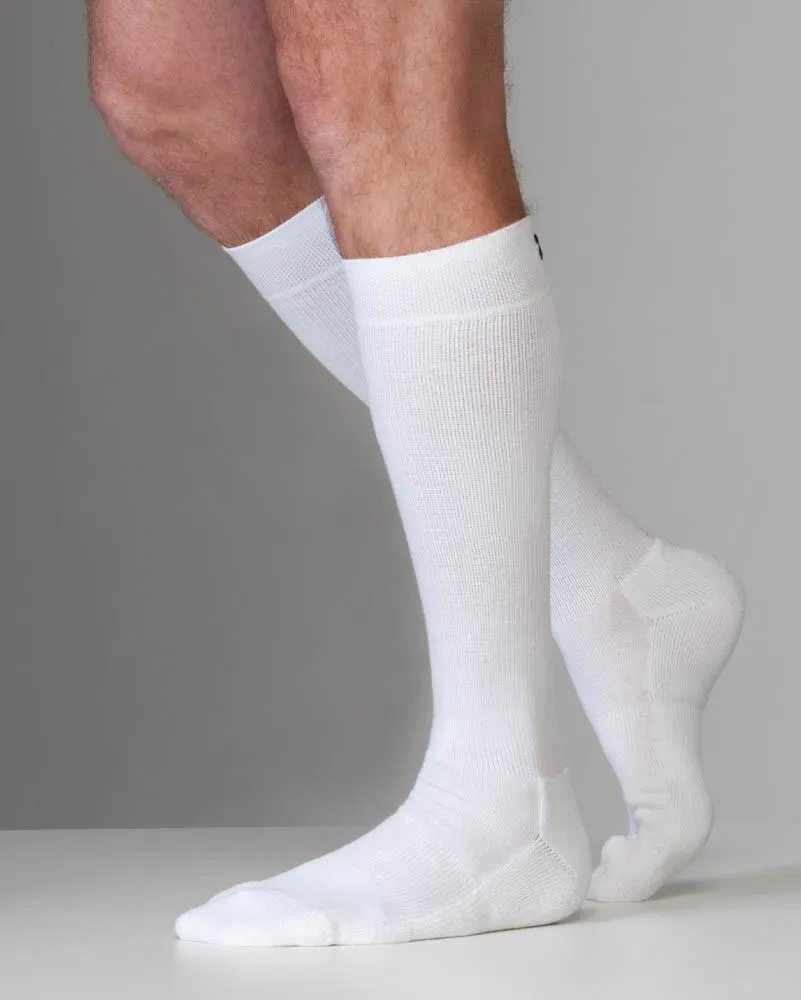 Salvere Cushion Wear, Knee High, Unisex Cushion Sole Socks, Closed Toe, 15-20 mmHg