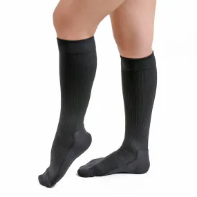 Salvere Cushion Wear, Knee High, Unisex Cushion Sole Socks, Closed Toe, 15-20 mmHg