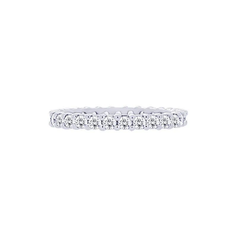Shared-prong 1.00 Carat Diamond Eternity Wedding Band