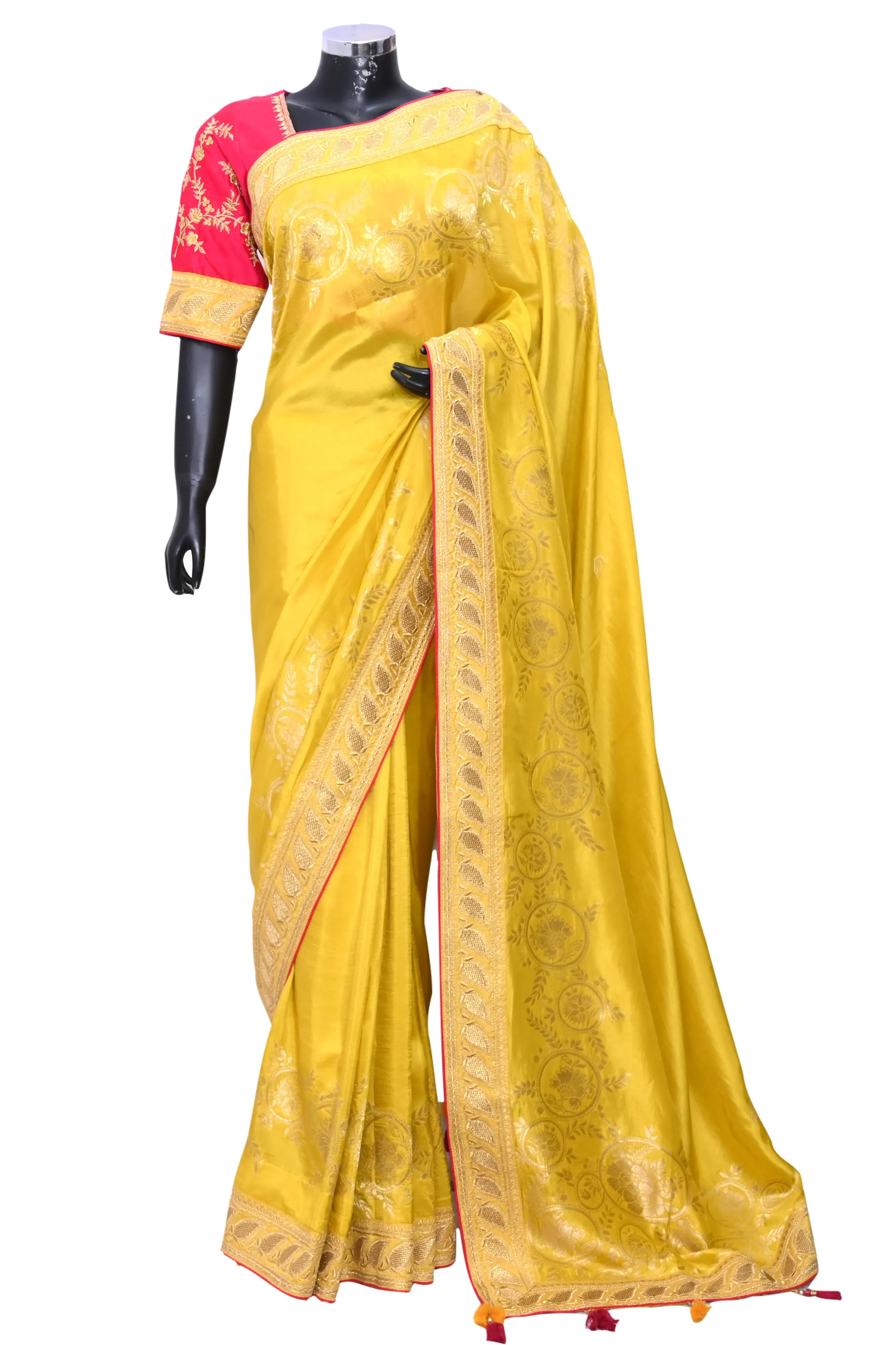 Silk embroidered saree #fdn90813-501