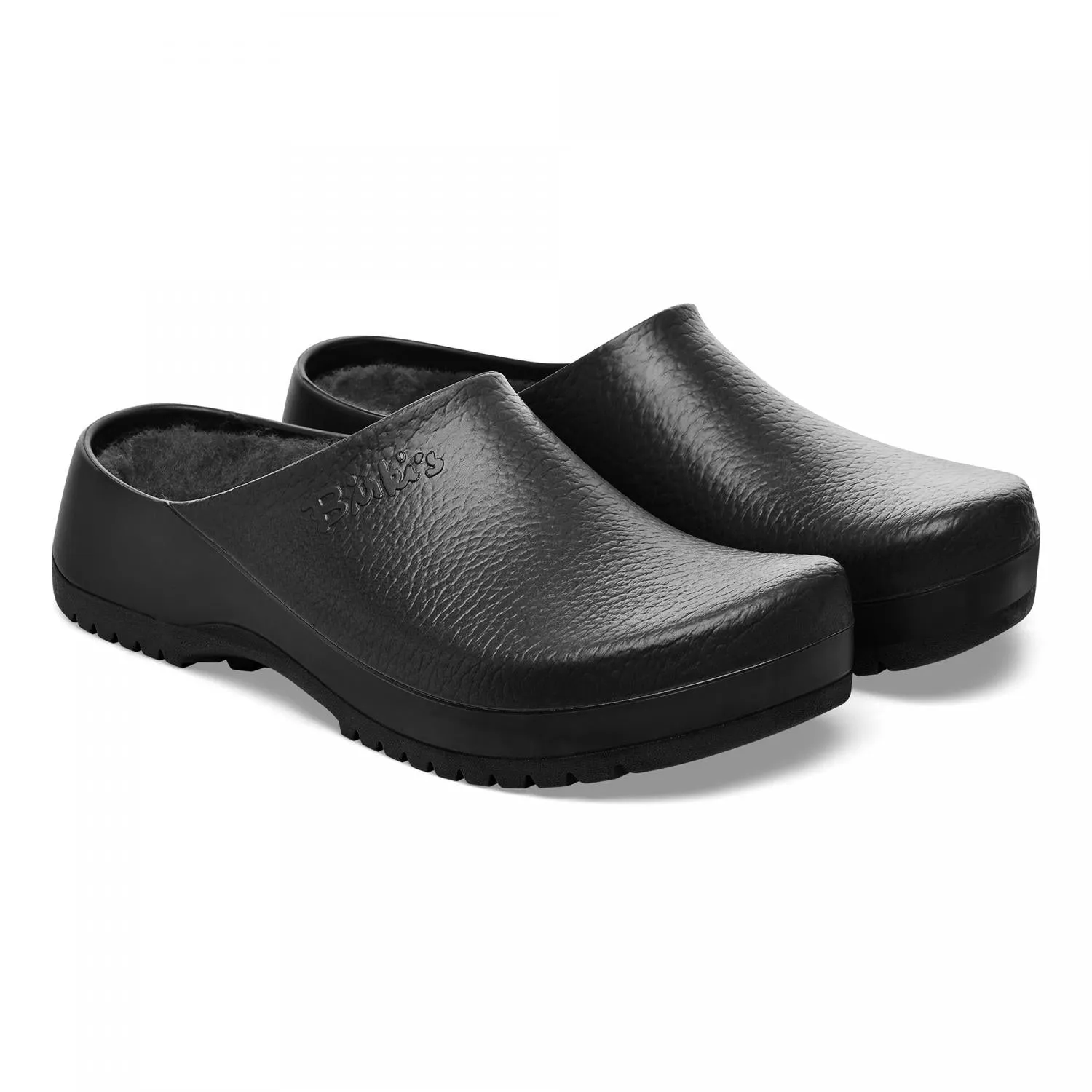 Shearling-Lined Super Birki Clogs