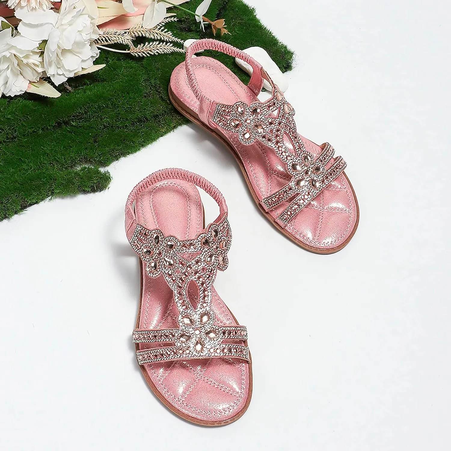 Women's Breathable Open Toe Sandals Comfortable Ankle Strap Outdoor Walking Shoes Leather Sandals for Women