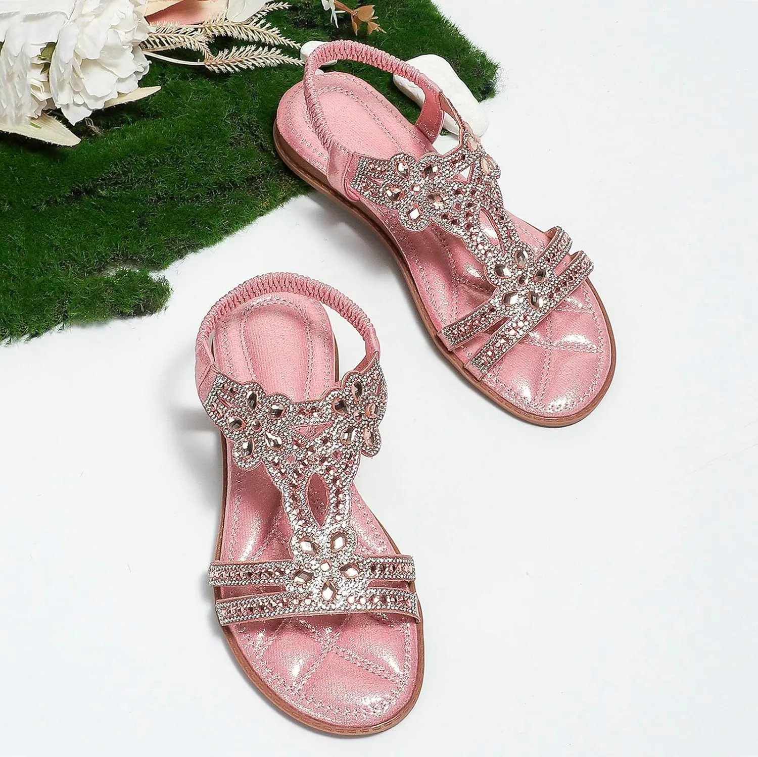 Women's Breathable Open Toe Sandals Comfortable Ankle Strap Outdoor Walking Shoes Leather Sandals for Women