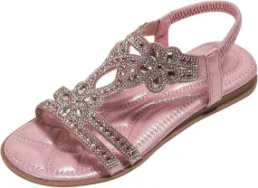 Women's Breathable Open Toe Sandals Comfortable Ankle Strap Outdoor Walking Shoes Leather Sandals for Women