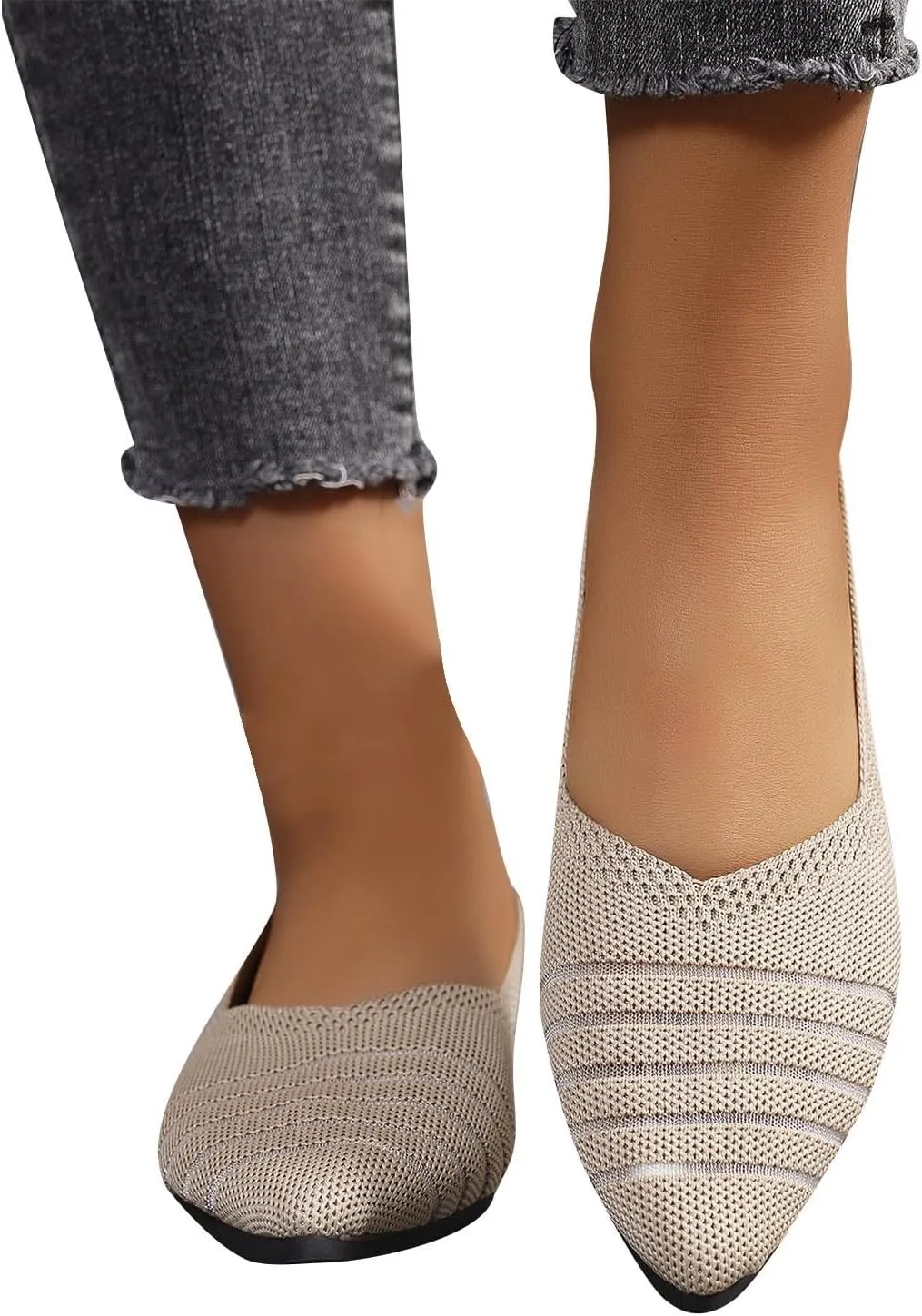 Women's Retro Flat Shoes Flying Weave Round Head Shallow Mouth One Foot Stirrup Single Shoes Work Single Shoes